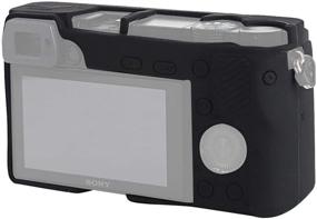 img 1 attached to 📸 Черный силиконовый защитный чехол для цифровой фотокамеры Sony Alpha A6000 ILCE-6000 - Улучшенная антицарапающаяся оболочка защитника корпуса