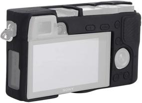 img 2 attached to 📸 Черный силиконовый защитный чехол для цифровой фотокамеры Sony Alpha A6000 ILCE-6000 - Улучшенная антицарапающаяся оболочка защитника корпуса