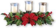 holly candle holder christmas centerpiece by collections etc. logo