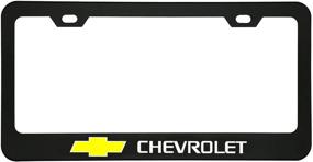 img 1 attached to JDclubs 2Pcs License Plate Frames With Screw Caps Set Stainless Steel Frame Applicable To US Standard Cars License Plate (Fit Chevrolet)