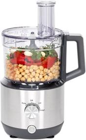 img 4 attached to 🍽️ High-Performance GE Food Processor: 12 Cup Capacity, 3 Feeding Tubes, Stainless Steel Accessories. Perfect for Shredding Cheese, Chicken, and More! Essential Kitchen Appliance with 550 Watts Power.