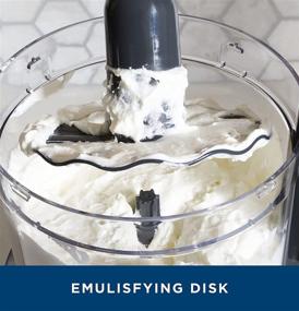 img 2 attached to 🍽️ High-Performance GE Food Processor: 12 Cup Capacity, 3 Feeding Tubes, Stainless Steel Accessories. Perfect for Shredding Cheese, Chicken, and More! Essential Kitchen Appliance with 550 Watts Power.