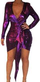 img 4 attached to BestGirl Sparkly Bodycon Dresses X Large Women's Clothing for Dresses