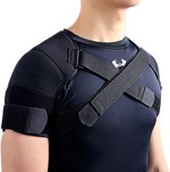 🏋️ xx-large kuangmi neoprene double shoulder support brace strap wrap protector logo