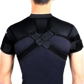 img 3 attached to 🏋️ XX-Large Kuangmi Neoprene Double Shoulder Support Brace Strap Wrap Protector