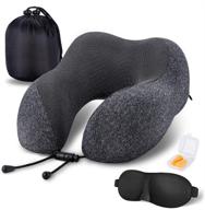 mlvoc travel pillow: ultimate comfort memory foam neck pillow with eye masks, earplugs & luxury bag logo