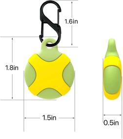 img 3 attached to Wurumi Waterproof Case 2 Pack for AirTag - Protective Silicone Skin Cover with Sealing Strip and Carabiner - Compatible with AirTag 2021 - Anti-Scratch and Shockproof - (Black&amp;Green + Green&amp;Yellow)
