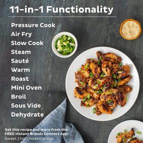 img 2 attached to 🥘 Instant Pot Duo Crisp 11-in-1 Electric Pressure Cooker with Air Fryer Lid: Versatile Stainless Steel/Black 6 Quart Appliance for Air Frying, Roasting, Baking, Dehydrating, Slow Cooking, Rice Cooking, Steaming, and Sautéing