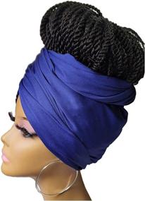 img 3 attached to 🧣 Women's Scarf Turban: Stretch Jersey 2601 2, a Stylish Accessory for Scarves & Wraps