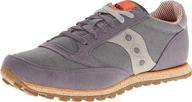 saucony originals sneaker charcoal orange logo