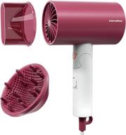 💨 sandoo bh1510 ionic hair dryer with diffuser - portable and fast drying, strong motor, 3 heating/2 speed settings, lightweight for women, travel hair dryer with nozzle logo