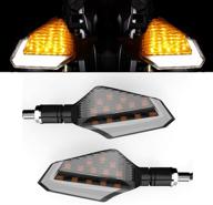 🏍️ cynemo motorcycle led turn signal lights - front and rear indicators for motorbike (1 pair, pack of 2) logo