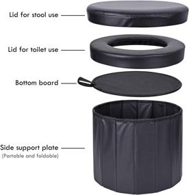 img 2 attached to 🚽 Ultimate Comfort and Convenience: KDD Portable Toilet - Ideal for Camping, Hiking, Boating, Long Trips, and Traffic Jams!