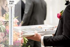 img 2 attached to 🎉 Баттифе, пакет из 20 штук белых палочек с конфетти - идеально подходят для свадьбы, годовщины и дня рождения!