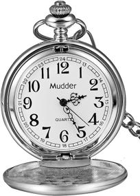 img 4 attached to 🕰️ Timeless Elegance: Mudder Classic Smooth Vintage Pocket - Exquisite Style at its Finest