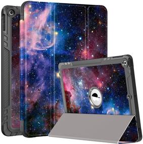 img 3 attached to 📱 PIXIU iPad 6th / 5th Generation Case with Pencil Holder - Full Body Protective Folio Leather Smart Cover for iPad 9.7 inch / iPad Air 2 / iPad Air (T33)