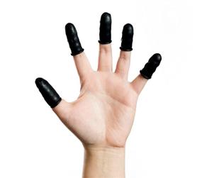 img 2 attached to 🖤 Bertech Black Anti-Static Finger Cots