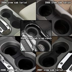 img 1 attached to Winunite F150 Cup Holder Insert Replacement - Fits 2004-2008 Flow Through Console FX2/FX4/Lariat/King Ranch, 2003-2006 Expedition - 1 Set