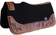 🐴 premium western contoured wool felt therapeutic saddle pad - model 39208 logo