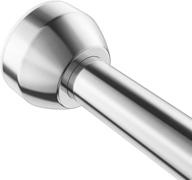 🚿 premium adjustable tension shower curtain rod - 40-73 inch, anti-slip, no drilling, rust-proof 304 stainless steel, silver - ideal for bathroom use logo