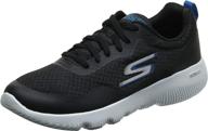 skechers focus 55169 sneaker charcoal orange men's shoes logo