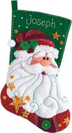 dimensions needlecrafts 08124 sequined stocking logo