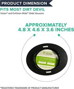 img 1 attached to 🔍 Dirt Devil Pre-Filter Replacement - Compatible with Part # 1JW1100000 & 2JW1000000, F16 HEPA Style Filter & Foam Pre-Filter - Durable, Compact, Washable (2 Pack)