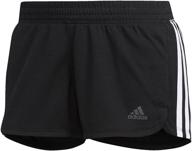 adidas pacer 3-stripes knit shorts for women logo