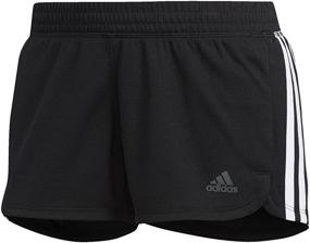 img 4 attached to adidas Pacer 3-Stripes Knit Shorts for Women