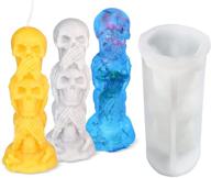 🎃 fuyakeji halloween skull candle mold - high-quality silicone resin mold for spooky aromatherapy candles logo