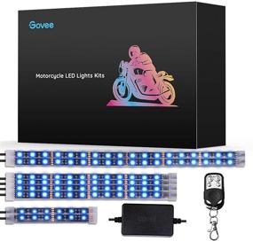 img 4 attached to 🏍️ Govee RGB Motorcycle LED Lights Kits: Music Sync & Multiple Scene Modes, Dimmable Neon Lights with RF Remote Control - 8 Pcs Underglow Motocycle Strip Lights, 12V, 18W