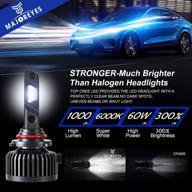 majoreyes 9006 hb4 h10 преобразование светодиодных лампочек для фар - комплект мощности 90 вт, 12500 люмен, 6000k, гарантия на 2 года логотип