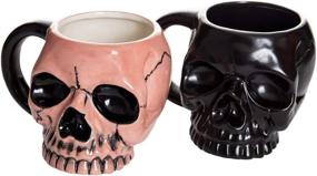 img 3 attached to 🎃 Skeleton Halloween Ceramic Coffee Mug