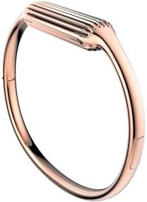 img 4 attached to 🌹 Small Rose Gold Fitbit Flex 2 Accessory Bangle