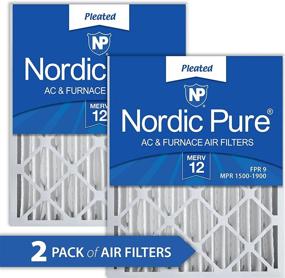 img 4 attached to Nordic Pure 20x20x4 MERV 12 2-пакетные фильтры для печи.