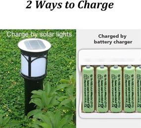 img 1 attached to QBLPOWER AAA NiMH Rechargeable Batteries - 600mAh 1.2v pre-charged (12 pack) for Outdoor Solar Lights, Remote Controller, Electric Toys