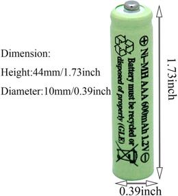 img 3 attached to QBLPOWER AAA NiMH Rechargeable Batteries - 600mAh 1.2v pre-charged (12 pack) for Outdoor Solar Lights, Remote Controller, Electric Toys