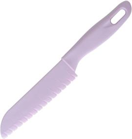 img 3 attached to Набор детских ножей для кухни ONUPGO из 5 предметов - детские пластиковые ножи для безопасного приготовления пищи, поварской нож из нейлона, детский фруктовый нож, нож для торта, нож для хлеба, нож для салата, нож для салата