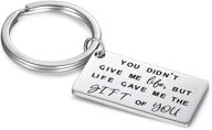 🔑 stainless steel father's birthday keychain for daughters logo