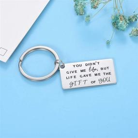 img 1 attached to 🔑 Stainless Steel Father's Birthday Keychain for Daughters