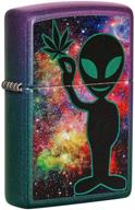 zippo galaxy design iridescent lighter logo