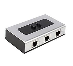 img 3 attached to 2 Port RJ45 Gigabit Ethernet Network Switch Selector Box - Efficient Splitter for 100M/1000M Connections