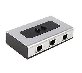 img 4 attached to 2 Port RJ45 Gigabit Ethernet Network Switch Selector Box - Efficient Splitter for 100M/1000M Connections