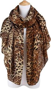 img 2 attached to GERINLY Winter Shawls Cheetah Scarf Women's Accessories for Scarves & Wraps