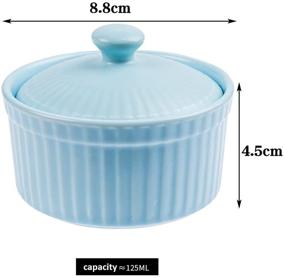img 2 attached to Ramekins Porcelain Assorted Colors Dishwasher