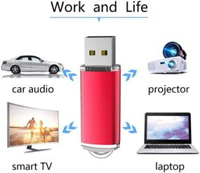 img 3 attached to 🔴 RAOYI 10PCS 1GB USB Flash Drive USB 2.0 Memory Stick Red - Memory Drive Pen Drive