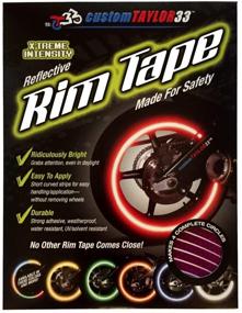 img 3 attached to 🚴 customTAYLOR33 New Special Edition Purple Reflective Safety Rim Tapes - High Intensity Grade, Copyrighted Design, 17" Rim Size for Most SportsBikes