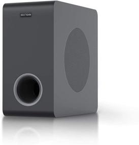 img 4 attached to 🔊 BESTISAN Deep Bass Home Audio Subwoofer, Powered Subwoofer, Wired & Wireless Compact Sub for Home Theater/TV/Speakers/Computer/Phone, Bluetooth 5.0/Optical/RCA, Built-in Amplifier, 6.5’’ Subwoofer