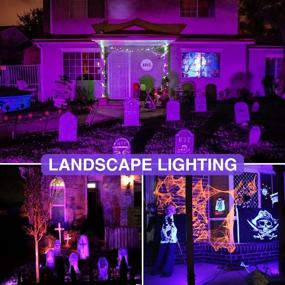 img 1 attached to 🌙 2 Pack of SUNVIE 12W Black Light Outdoor Spotlights: Waterproof, US Plug, Perfect for Glow Parties, Halloween, and Stage Lighting