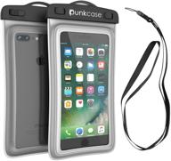 📱 universal waterproof phone pouch, punkbag floating dry case for cell phones (iphone 8 plus and samsung galaxy s9), safeguarding your valuables and keeping your phone dry logo
